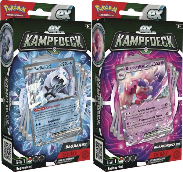 Pokémon TCG EX-Kampfdeck Juli 2023 Baojian / Granforgita *Deutsche Version*